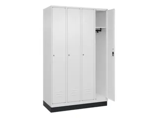 locker,HxBxD 1950x1200x500mm,4vak,vak B 300mm,cil.-slot,sokkel - 2