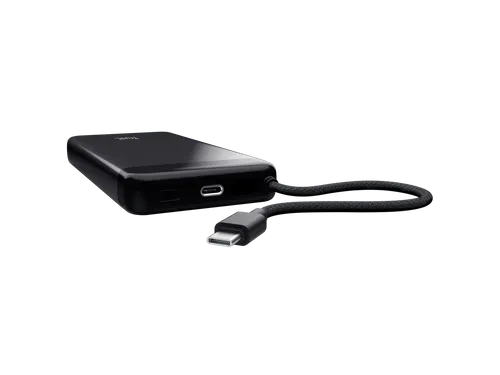 Powerbank Trust Fiera 20.000 met kabel 2 USB-poorten zwart