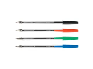 Balpen Met Dop Medium Punt 1.0mm Blauw - 3