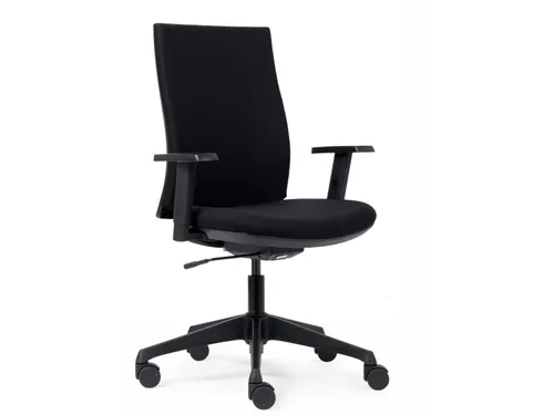 bureaustoel Canillo, stoffen rug