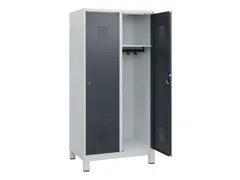 schoollocker,HxBxD 1630x800x500mm,2vak,vak B 400mm,cil.-slot,voeten