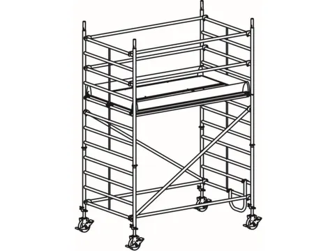 rolsteiger,reik H 4,4m,steiger H 3,64m,1platform(s),m. doorgang