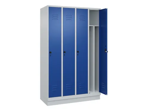 locker voor scheiding van kleding,HxBxD 1950x1200x500mm,4vak