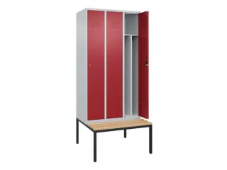 locker voor scheiding van kleding,HxBxD 2120x900x815mm,3vak - 2