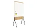 Tableau blanc Rocada Natural 100x120cm blanc mobile double face