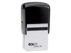 Tekststempel Colop Printer 53 port betaald Zwart