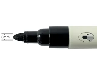 Whiteboardmarker Nobo ronde punt 3mm zwart - 10