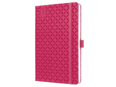 Weekagenda Flair A5 2026 (NL/FR/EN/DU) Fuchsia Pink Hardcover