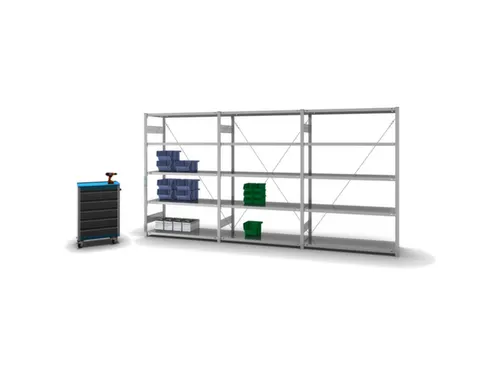 systeemstelling,grondveld,HxBxD 2000x1360x535mm,vakl. 230kg