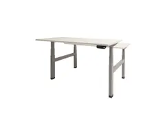 Dextro Plus Duo Zit-sta Bureau Elektrisch 120x80 Krijtwit 25mm Alu