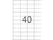 HERMA 4684 Transparante folie-etiketten Mat A4 52,5x29,7mm 1000 stuks