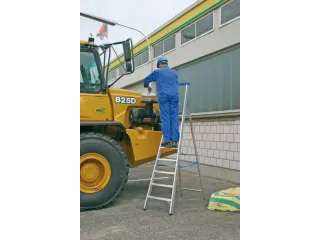 Ladder Aluminium Bordes H 1 65M 7Treden Incl. Bordes - 4