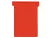 T-planbordkaarten index 3, ft 120 x 92 mm, rood