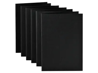 Correspondentiekaart Papicolor dubbel 105x148mm ravenzwart pak à 6 st - 2