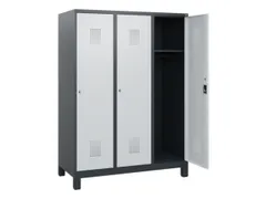 schoollocker,HxBxD 1630x1200x500mm,3vak,vak B 400mm,cil.-slot,voeten