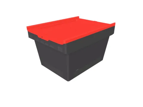 Herbruikbare containers HxLxB 240x410x300mm 18l PP-regeneraat rood