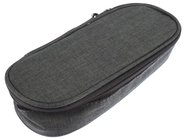 Etui Kangaro met inleg donker grijs ca 22x5x9cm