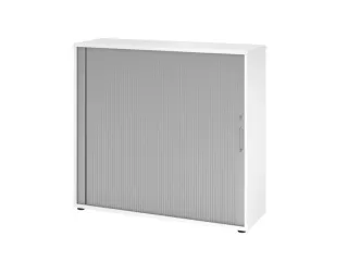 jaloeziedeurkast,HxBxD 1100x1200x400mm,2xhouten vloer,3 OH,romp wit - 1