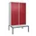 PBM-locker met bank,HxBxD 2120x1200x815mm,4vak,vak B 300mm