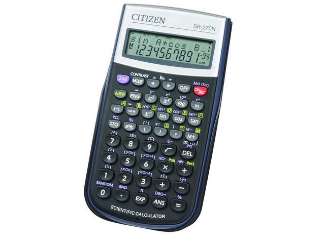 Calculator wetenschappelijk Citizen Cool4School, zwart | RekenmachinesWinkel.nl