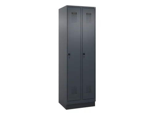 locker voor scheiding van kleding,HxBxD 1950x600x500mm,2vak