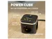 Stekkerblok Fellowes Power Cube F 3-voudig 1xUSB-A 2xUSB-C 2m zwart