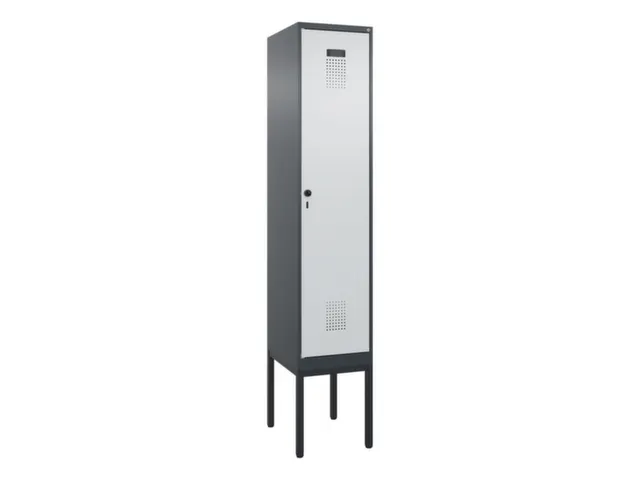 armoire vestiaire noir et blanc,HxlxP 2120x400x500mm,1compart.