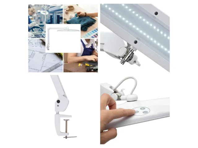 LED Bureaulamp Dimbaar 21W 84 LED's WIT