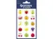 Étiquette pailletée Z-design Smileys fruits, paquet de 1 feuille