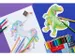 Crayon de couleur hexagonal Licorne 18 couleurs + 6 pastel