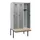 locker met bank,HxBxD 1950x900x815mm,3vak,vak B 300mm,draaigrendel