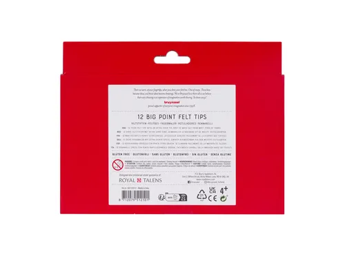 Kids Big Point viltstiften set 12 kleuren