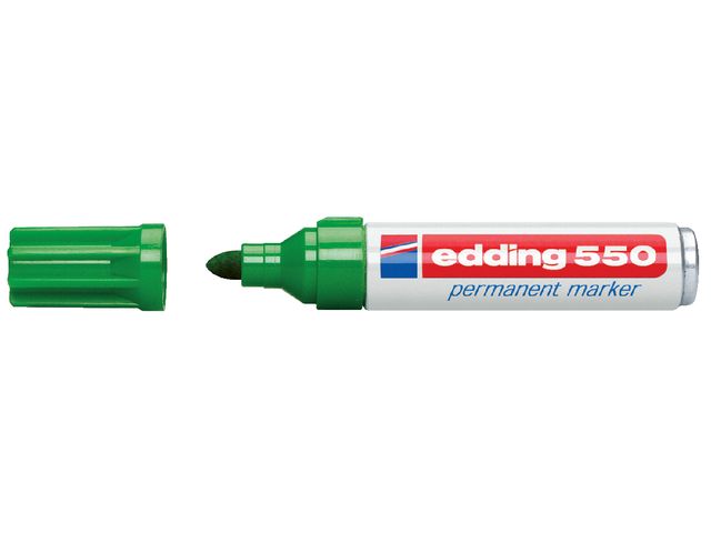 Viltstift edding 550 rond groen 3-4mm | EddingMarker.be