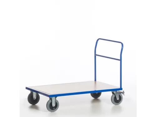 duwbeugelwagen,draagverm. 500kg,laadvl. LxB 1200x800mm,houtplaat