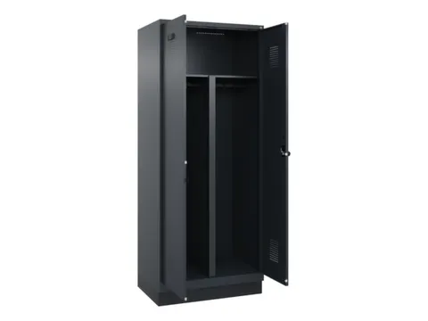PBM-locker,HxBxD 1950x800x500mm,2vak,vak B 400mm,draaigrendel
