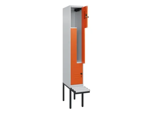 Z-garderobekast,HxBxD 2120x300x815mm,2vak,vak B 300mm,draaigrendel