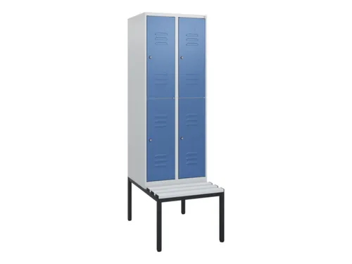 Dubbeldekse dekenkist,HxBxD 1950x600x815mm,2x2vak.,vak B 300mm
