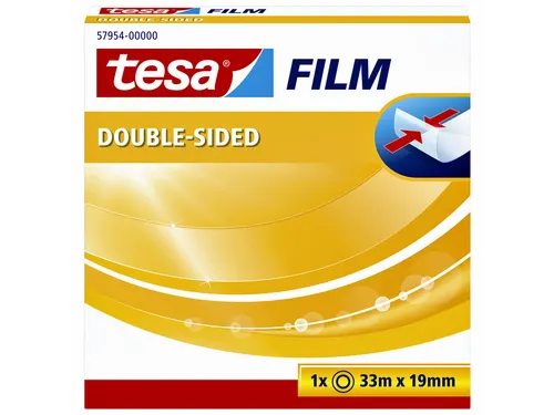 Dubbelzijdige plakband Tesa film 19mmx33m
