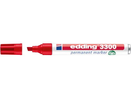 Viltstift Edding 3300 Schuin Rood 1-5mm