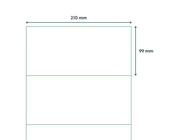 Etiket Premium 210x99mm Wit XL Pack 1000 Vel
