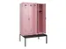 locker met bank,voor scheiding van kleding,HxBxD 2120x1200x815mm,4vak