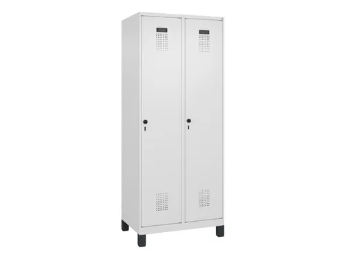 locker,HxBxD 1950x800x500mm,2vak,vak B 400mm,draaigrendel,voeten