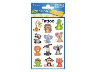 Tattoo etiket Z-design Kids pakje a 1 vel dieren - 2