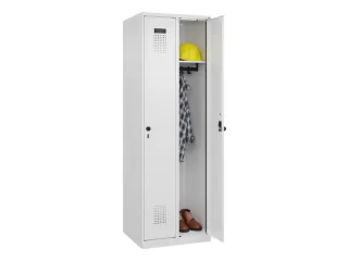 locker,HxBxD 1850x600x500mm,2vak,vak B 300mm,draaigrendel - 1