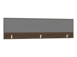 opzetpaneel bureau aanbouw achter NV bruin hickory BN8078-grijs 2000mm