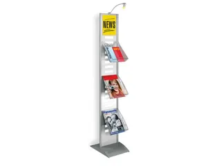 Folderrek Van Staal Vloerstandaard 1600x300x400mm Ral 9006 - 4
