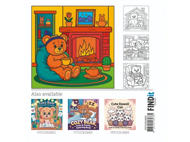 Kleurboek Cozy Bear 2