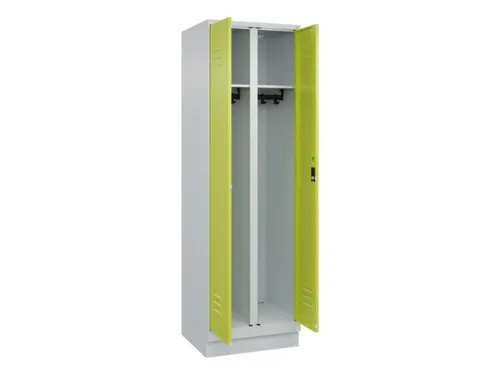 locker voor scheiding van kleding,HxBxD 1950x600x500mm,2vak