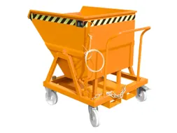 Kiepbak Staalplaat 1115x1010x1220mm Inh. 0.40m³ 1000kg Oranje