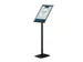 Support info Europel avec cadre clipsable A3 noir